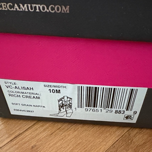 Vince Camuto NWT Alisah Square Toe Western Boot - Picture 2 of 11